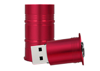 Tipo vermelho da vida da mostra da capacidade de armazenamento da movimentação 64g do flash do Usb do metal do estilo do cilindro de óleo